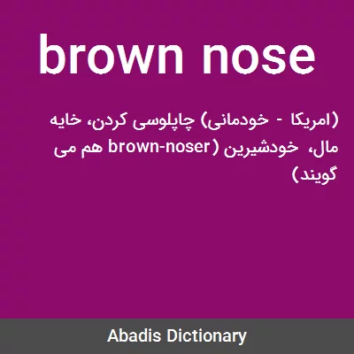معنی brown nose